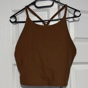 Old navy power soft workout tank brown